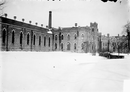 Exterior view of Bridewell Prison - Chicago Daily News, Inc.