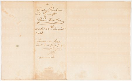 Reuben Loosley mortgage to Richard Speer, Thomas Montague, and Samuel Bell, 1840 August 28, page 3 - Loosley, Reuben