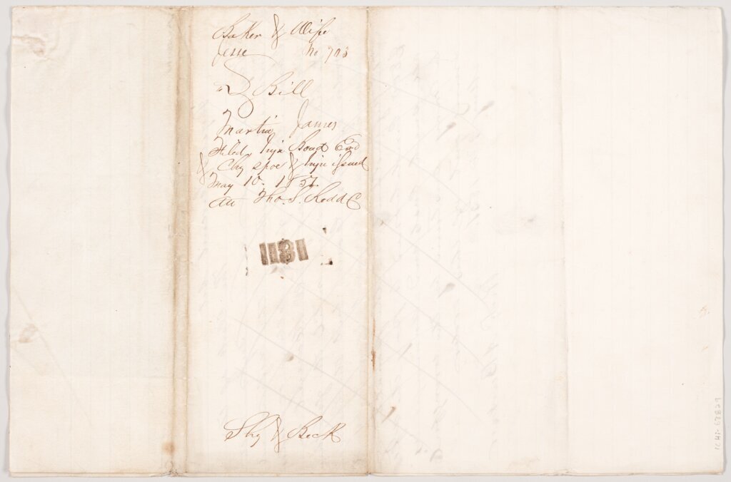 Jesse Baker and Mildred Baker v. James Martin legal document, 1851 May 9, page 4 - Graves, B.F.