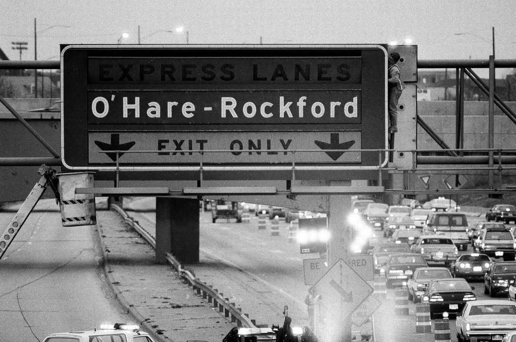 Express lanes closed on Kennedy Expressway for construction - Richard A. Chapman for Chicago Sun-Times