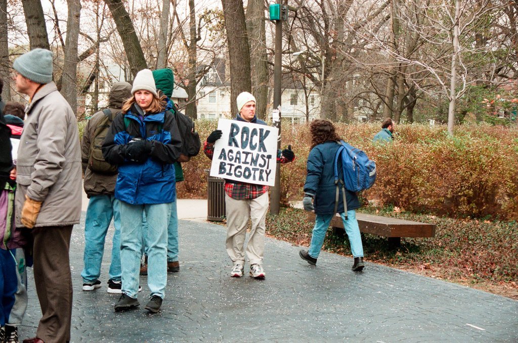 Northwestern University students and faculty rally against bigotry - Brian Jackson for Chicago Sun-Times