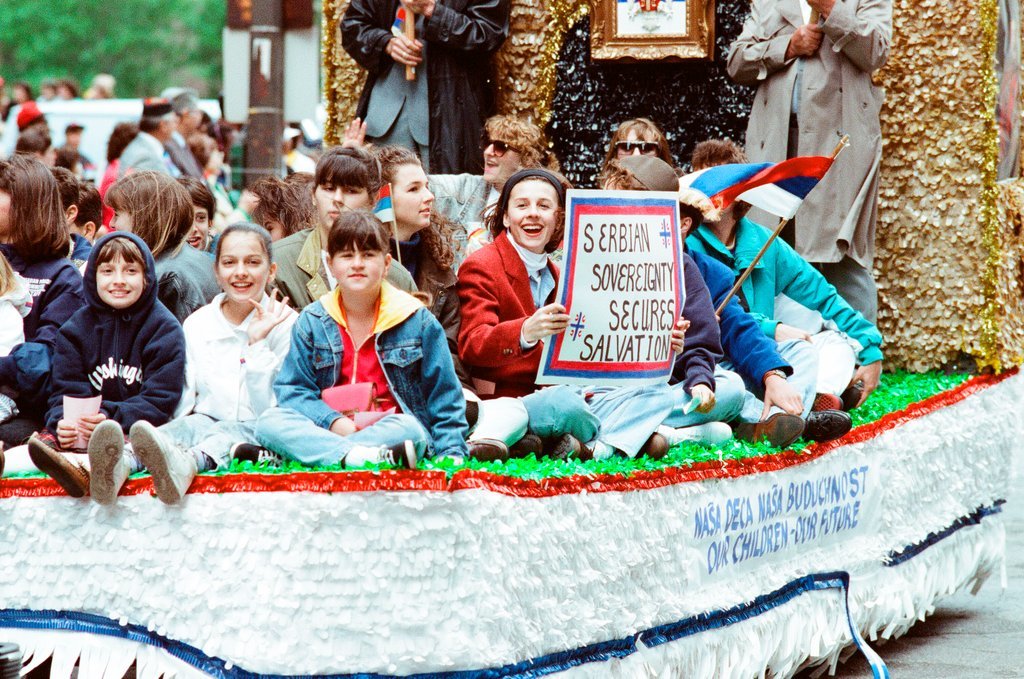 Serbian Unity Parade - Jon Sall for Chicago Sun-Times