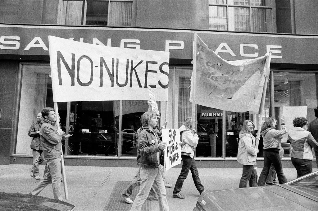 A group stages an anti-nuclear march and rally - Chicago Sun-Times