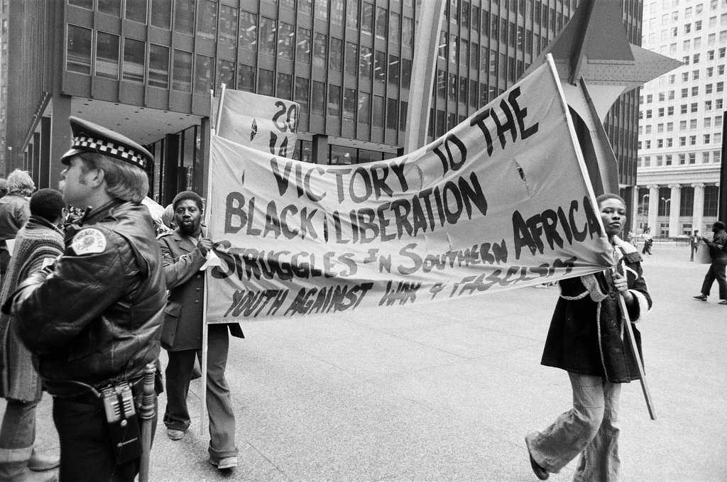 Youth Against Wars and Fascism hold a protest at the Federal Building - Chicago Sun-Times