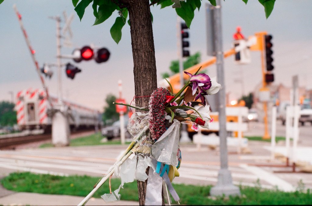 New traffic lights at train tracks - Ellen Domke for Chicago Sun-Times