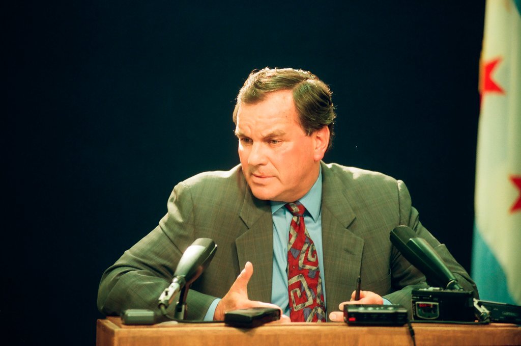 Mayor Daley addresses Bulls celebration - Chicago Sun-Times