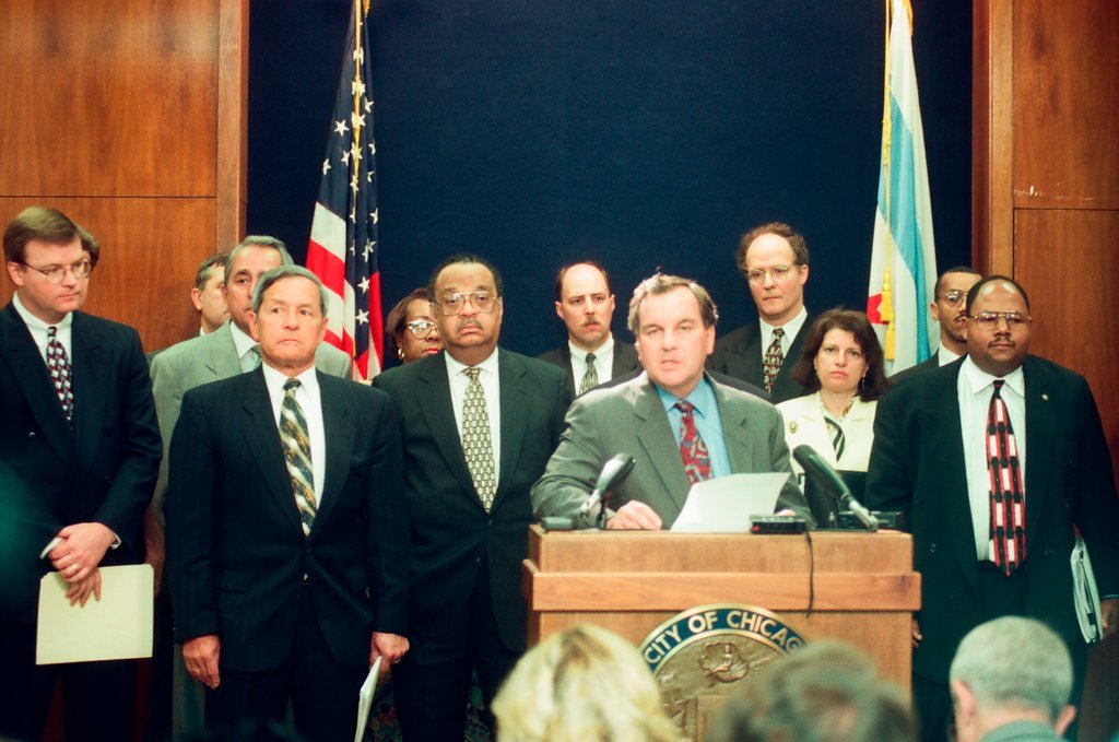 Mayor Daley addresses Bulls celebration - Chicago Sun-Times
