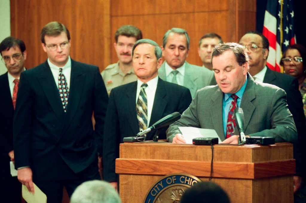 Mayor Daley addresses Bulls celebration - Chicago Sun-Times