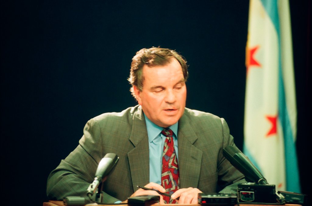 Mayor Daley addresses Bulls celebration - Chicago Sun-Times