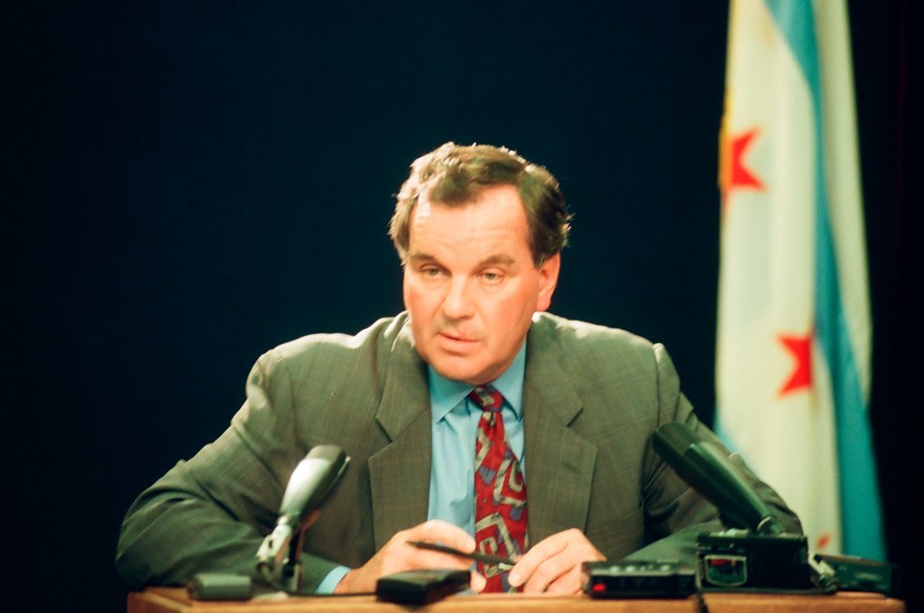Mayor Daley addresses Bulls celebration - Chicago Sun-Times
