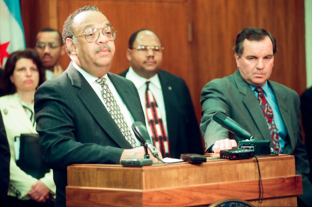 Mayor Daley addresses Bulls celebration - Chicago Sun-Times