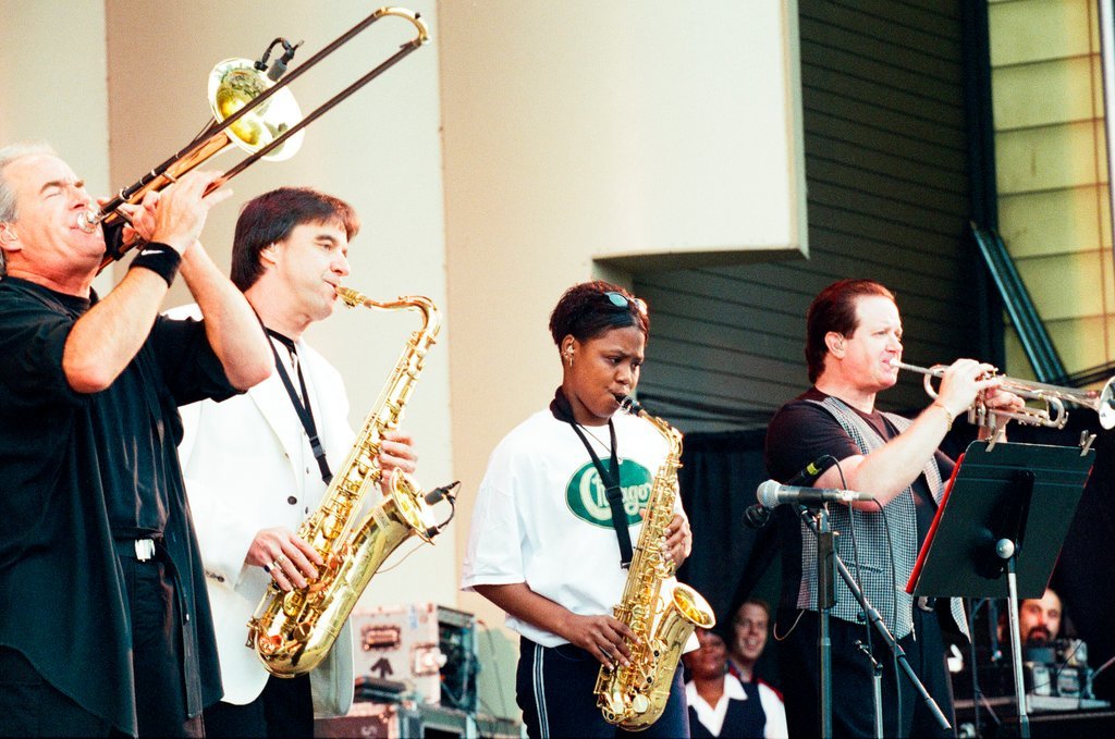 Local student performs with Chicago at Taste of Chicago - Bob (Robert) Black for Chicago Sun-Times