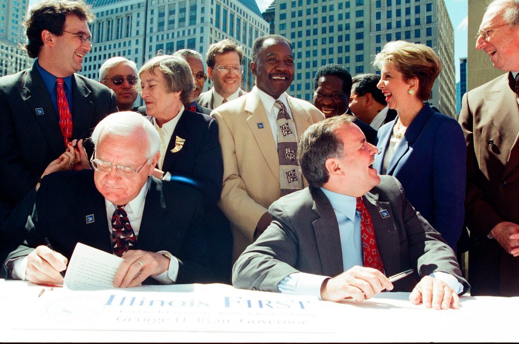 Governor Ryan signs Illinois FIRST law - Chicago Sun-Times
