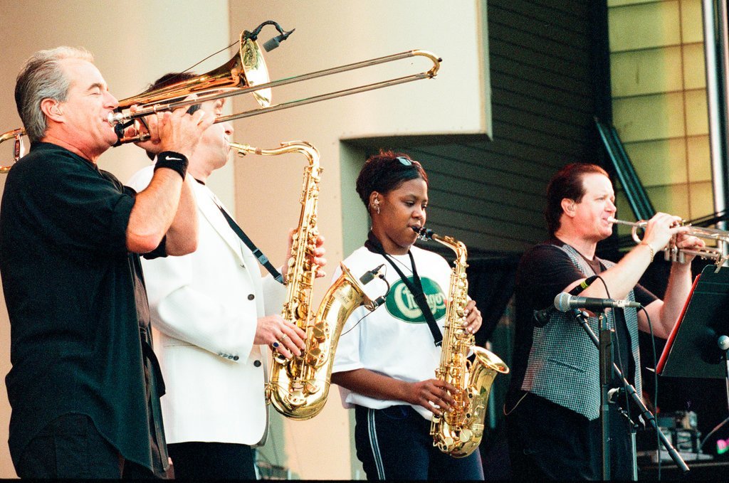 Local student performs with Chicago at Taste of Chicago - Bob (Robert) Black for Chicago Sun-Times