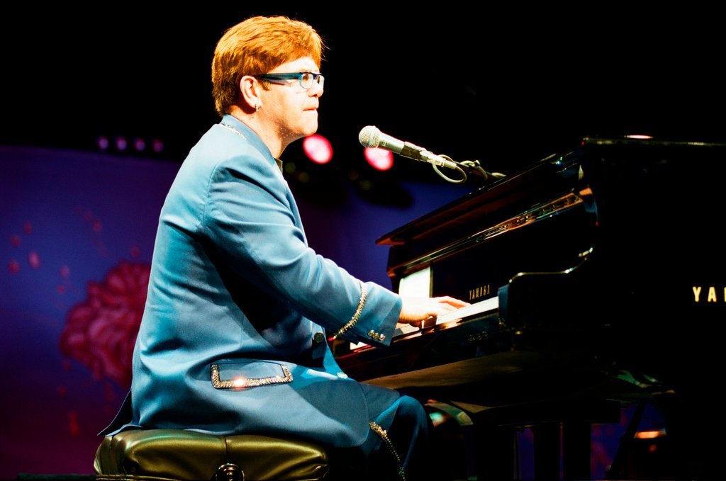 Elton John performs at Arie Crown Theatre - Jon Sall for Chicago Sun-Times