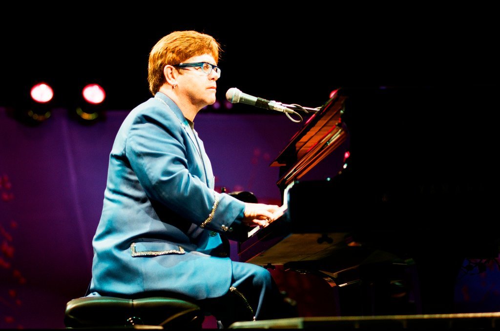 Elton John performs at Arie Crown Theatre - Jon Sall for Chicago Sun-Times