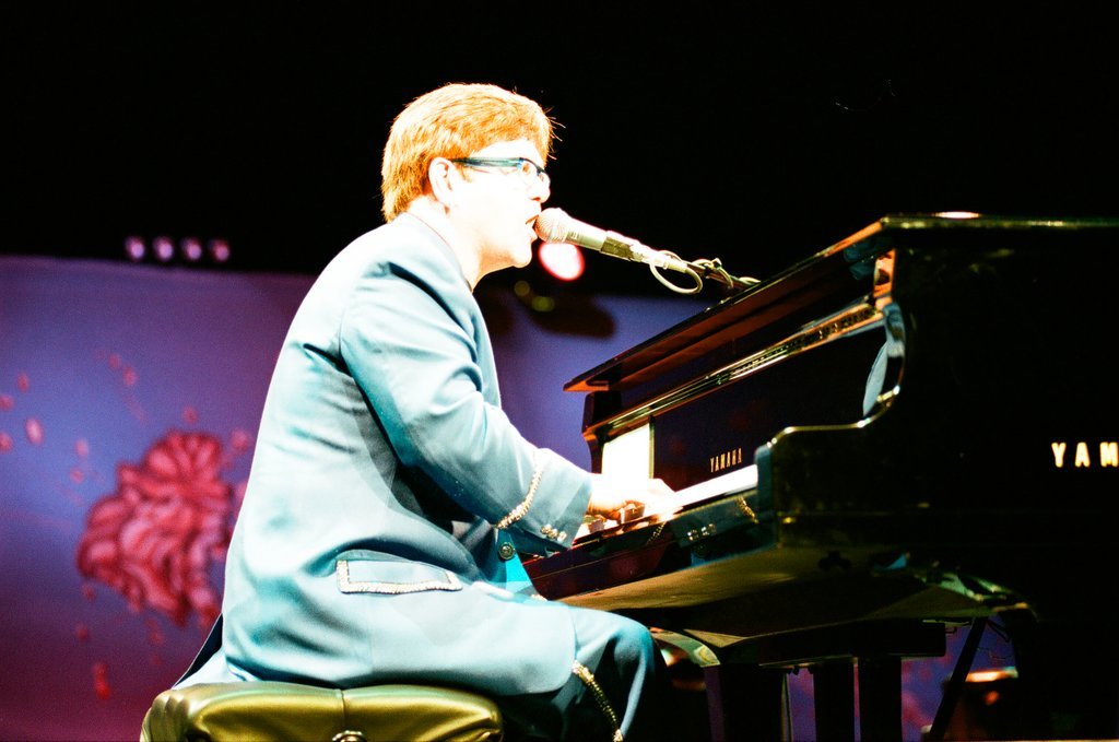 Elton John performs at Arie Crown Theatre - Jon Sall for Chicago Sun-Times