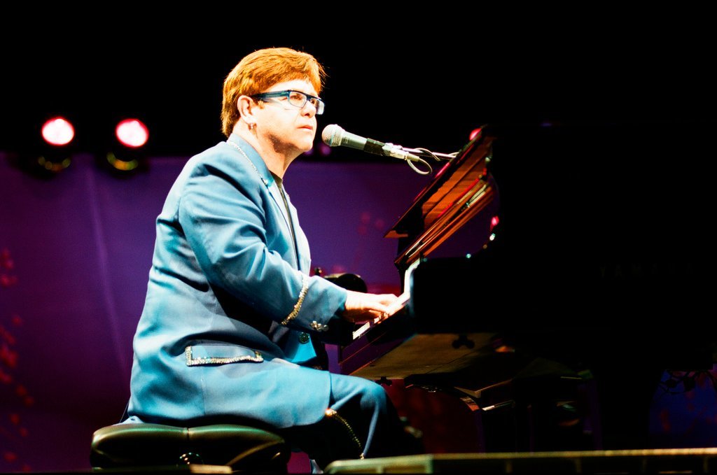 Elton John performs at Arie Crown Theatre - Jon Sall for Chicago Sun-Times