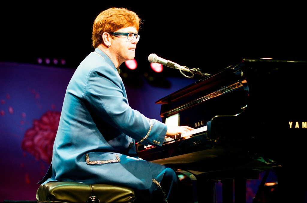 Elton John performs at Arie Crown Theatre - Jon Sall for Chicago Sun-Times