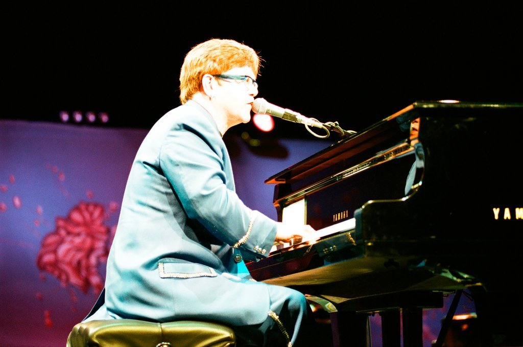 Elton John performs at Arie Crown Theatre - Jon Sall for Chicago Sun-Times