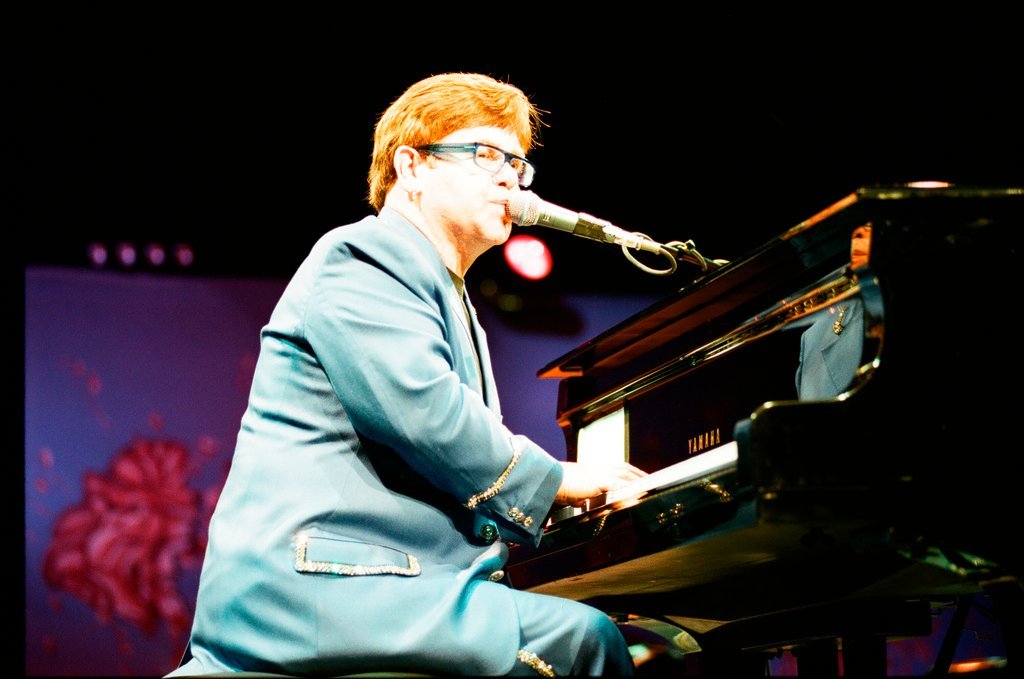 Elton John performs at Arie Crown Theatre - Jon Sall for Chicago Sun-Times