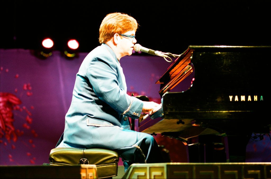 Elton John performs at Arie Crown Theatre - Jon Sall for Chicago Sun-Times