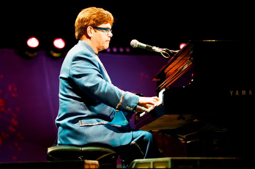 Elton John performs at Arie Crown Theatre - Jon Sall for Chicago Sun-Times