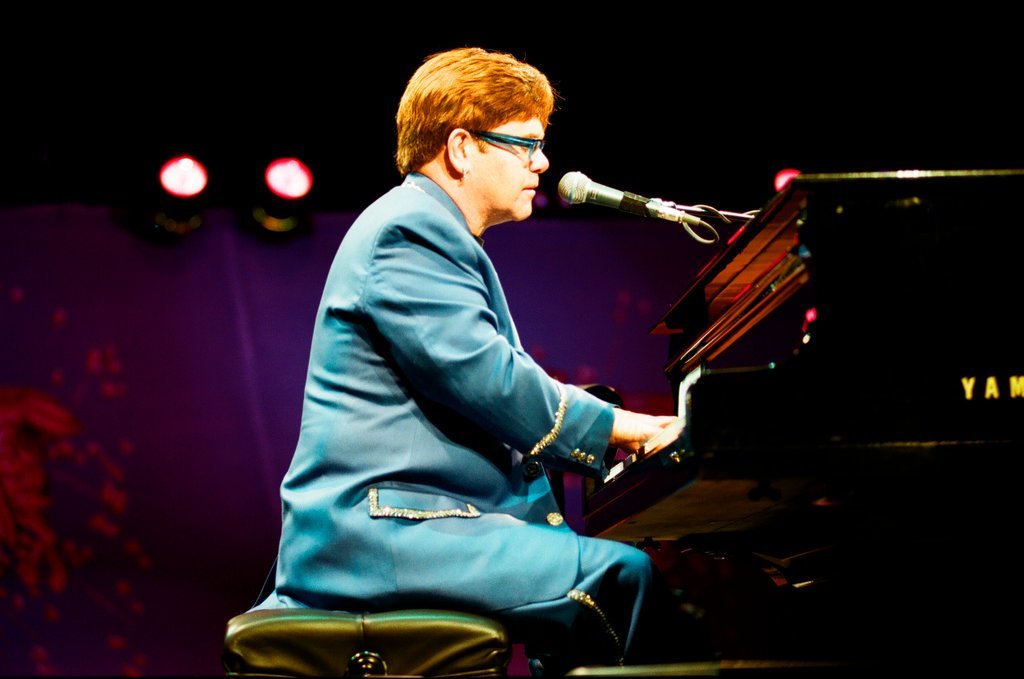 Elton John performs at Arie Crown Theatre - Jon Sall for Chicago Sun-Times