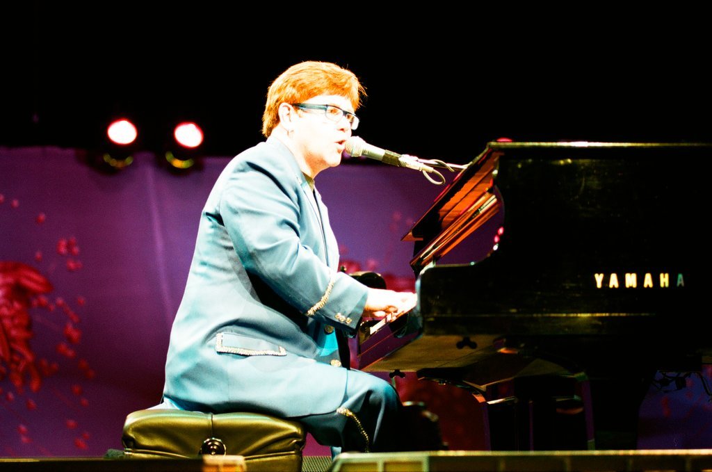 Elton John performs at Arie Crown Theatre - Jon Sall for Chicago Sun-Times