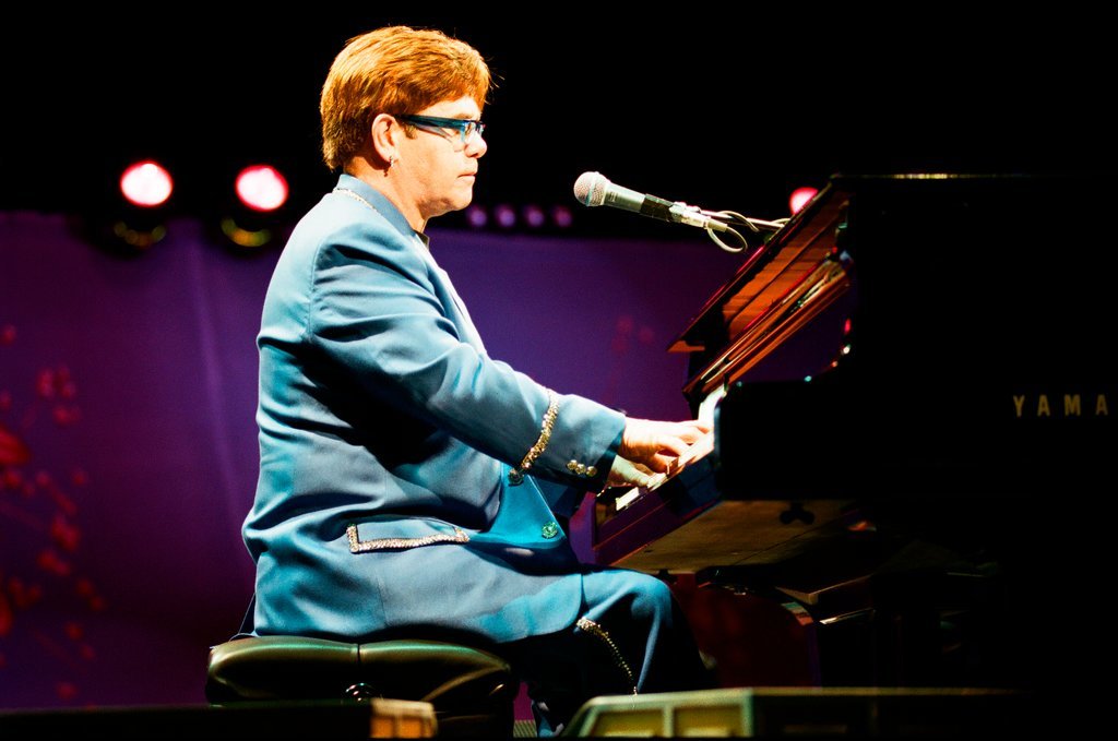 Elton John performs at Arie Crown Theatre - Jon Sall for Chicago Sun-Times