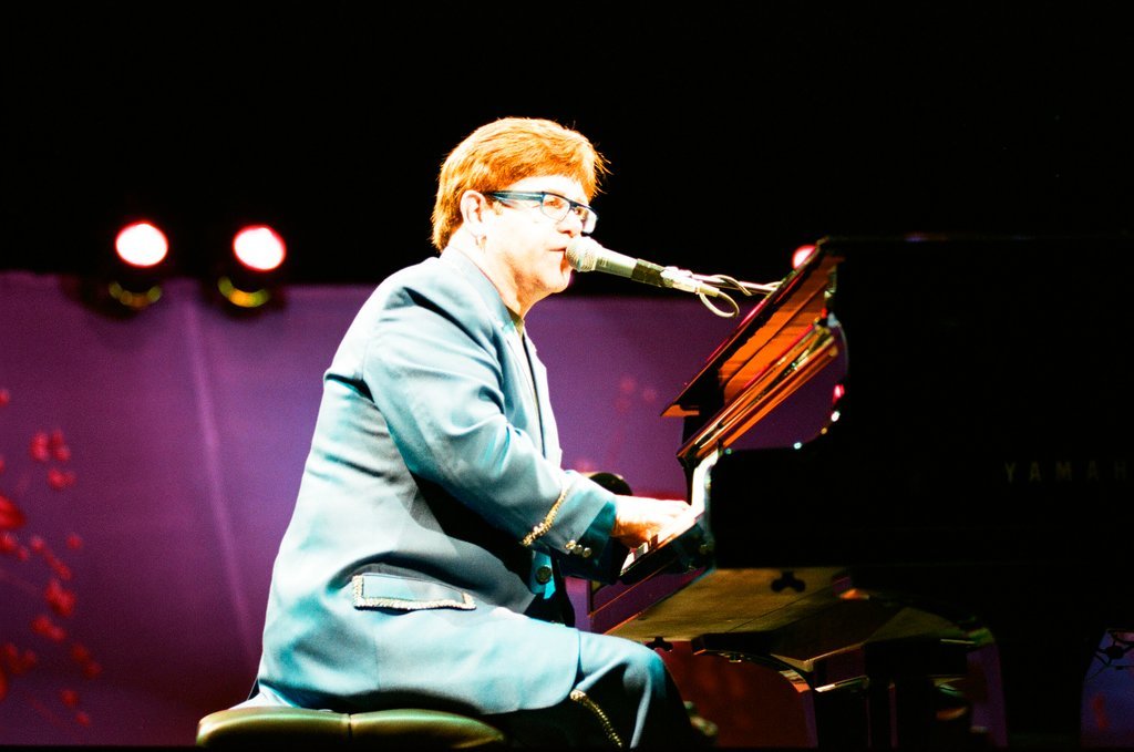 Elton John performs at Arie Crown Theatre - Jon Sall for Chicago Sun-Times