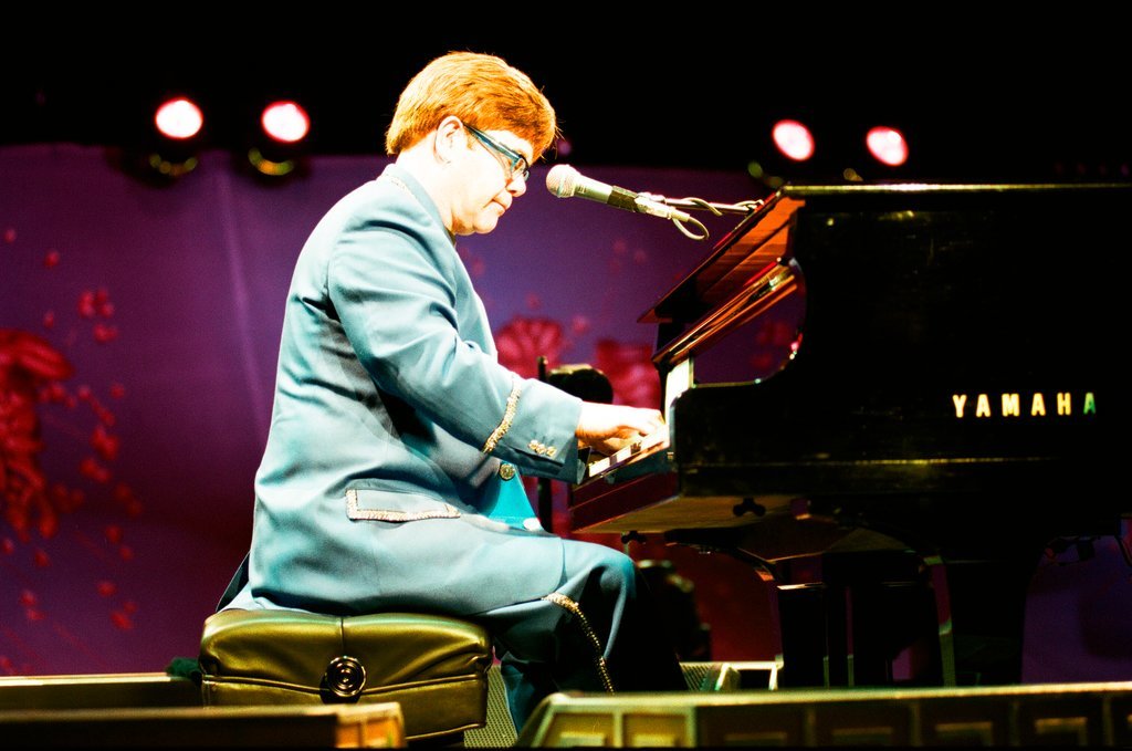 Elton John performs at Arie Crown Theatre - Jon Sall for Chicago Sun-Times