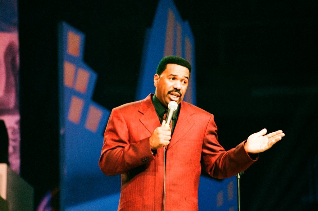 Steve Harvey on Kings of Comedy tour - Tom Cruze for Chicago Sun-Times