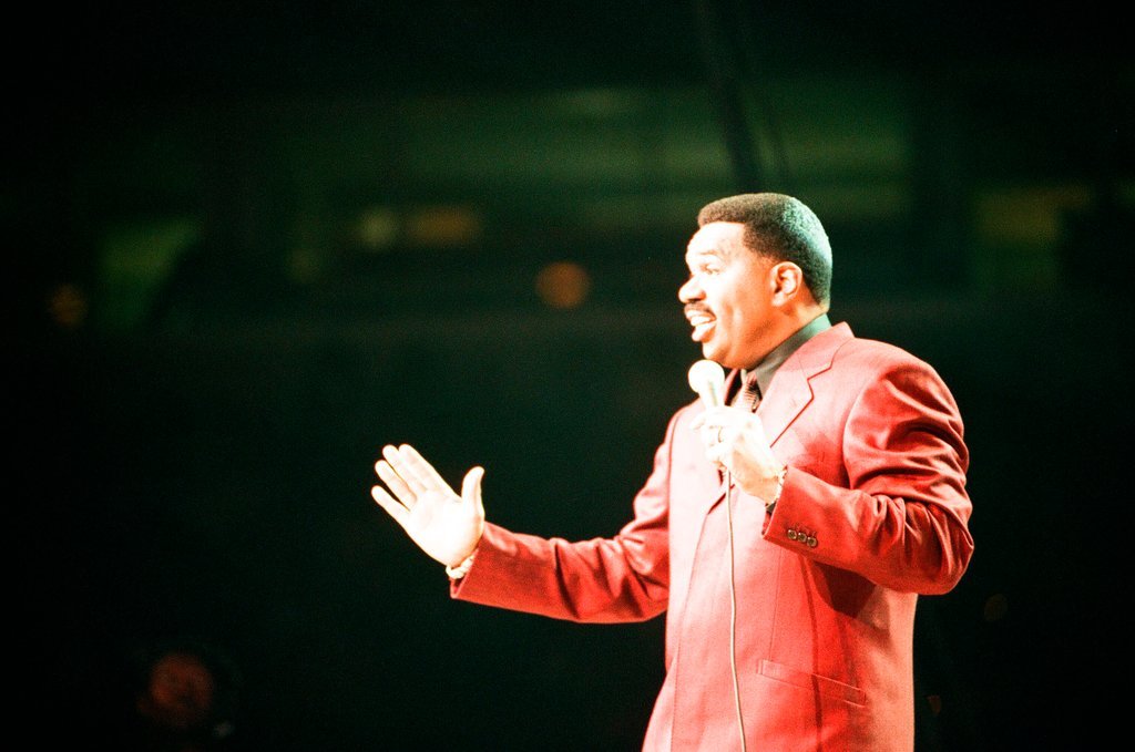 Steve Harvey on Kings of Comedy tour - Tom Cruze for Chicago Sun-Times