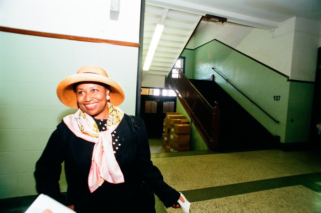 Carol Moseley Braun visits Gale Academy - Brian Jackson for Chicago Sun-Times