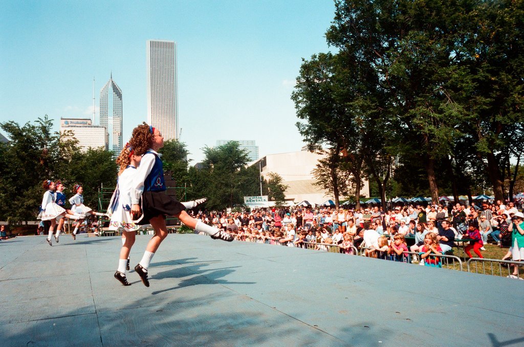 Irish dancers at Celtic Fest - Bob (Robert) Black for Chicago Sun-Times