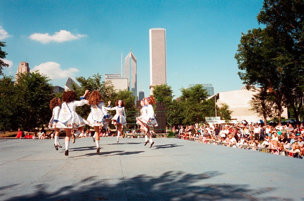 Irish dancers at Celtic Fest - Bob (Robert) Black for Chicago Sun-Times
