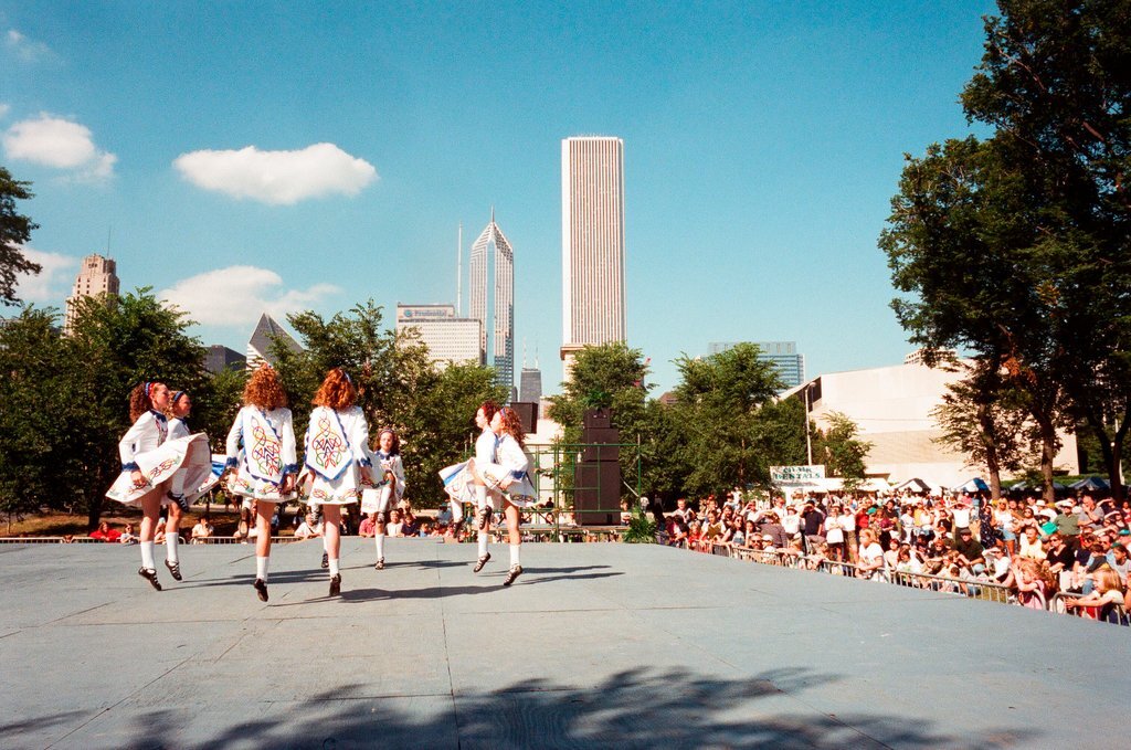 Irish dancers at Celtic Fest - Bob (Robert) Black for Chicago Sun-Times