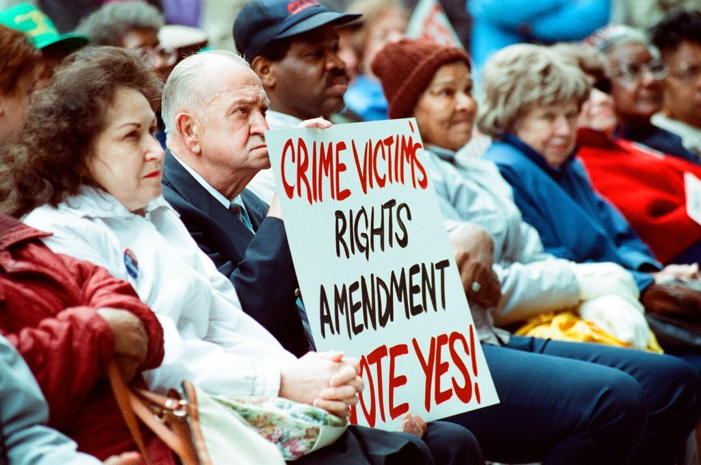 Rally for crime victims' amendment - Nancy Stuenkel for Chicago Sun-Times