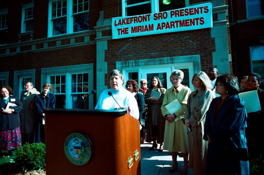 Grand opening of Miriam Apartments, single-occupancy rooms for women - Nancy Stuenkel for Chicago Sun-Times