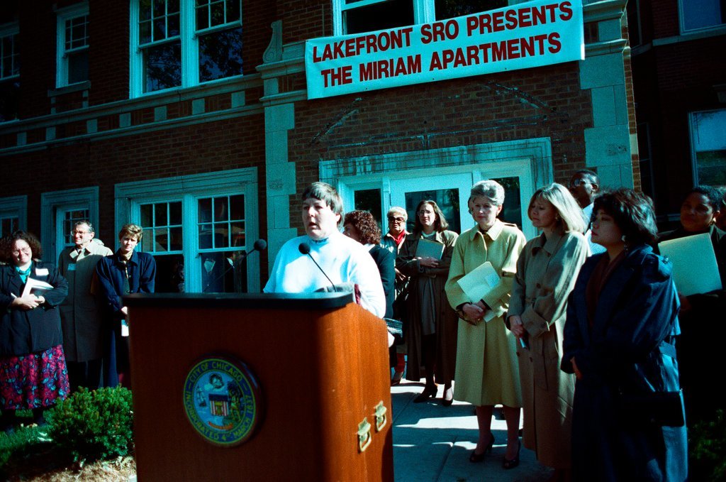 Grand opening of Miriam Apartments, single-occupancy rooms for women - Nancy Stuenkel for Chicago Sun-Times