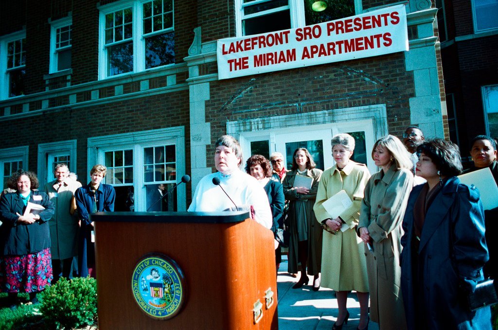 Grand opening of Miriam Apartments, single-occupancy rooms for women - Nancy Stuenkel for Chicago Sun-Times