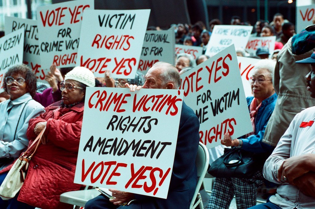 Rally for crime victims' amendment - Nancy Stuenkel for Chicago Sun-Times