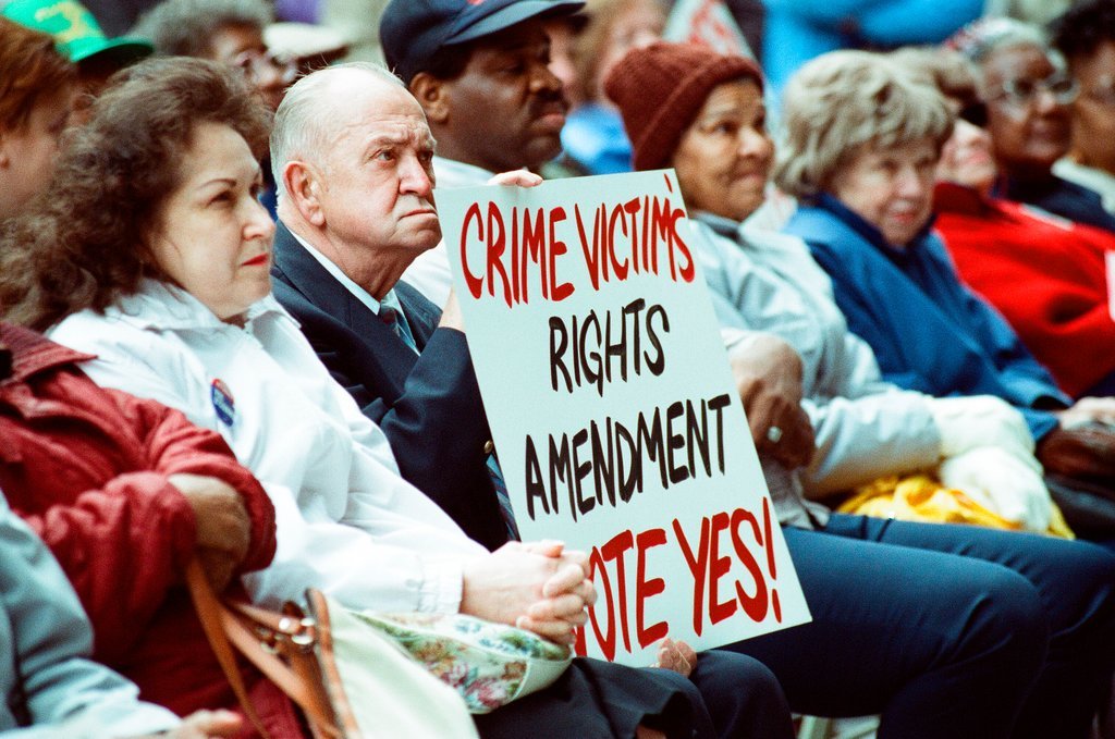 Rally for crime victims' amendment - Nancy Stuenkel for Chicago Sun-Times