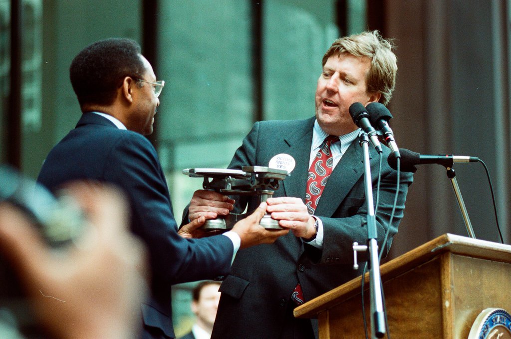 Rally for crime victims' amendment - Nancy Stuenkel for Chicago Sun-Times