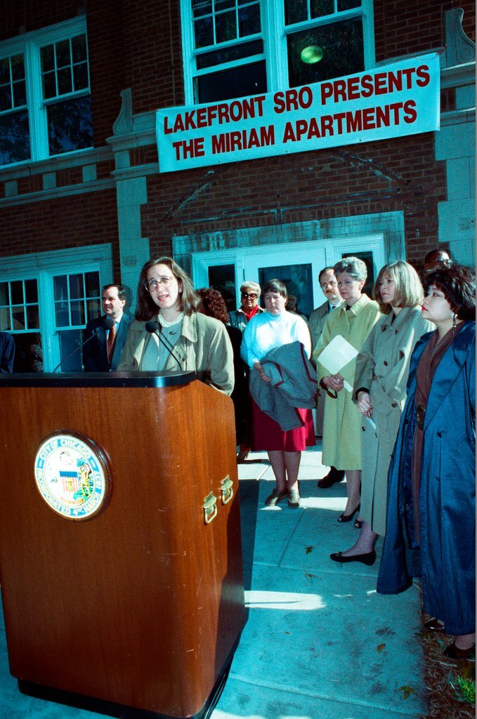 Grand opening of Miriam Apartments, single-occupancy rooms for women - Nancy Stuenkel for Chicago Sun-Times
