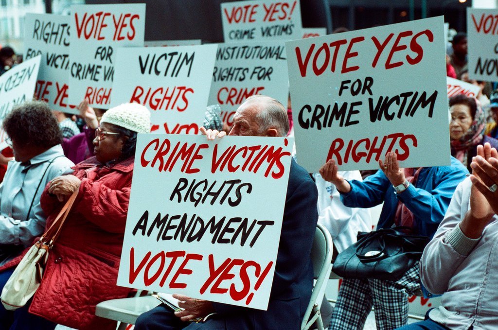 Rally for crime victims' amendment - Nancy Stuenkel for Chicago Sun-Times