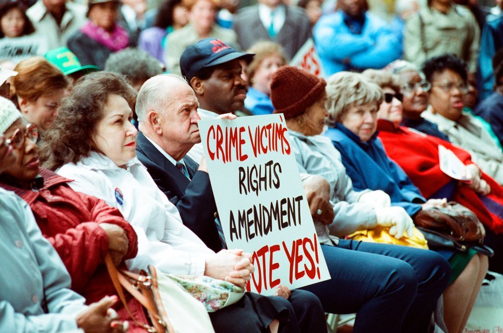 Rally for crime victims' amendment - Nancy Stuenkel for Chicago Sun-Times