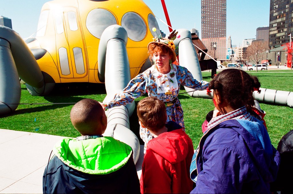 Students participate in Magic School Bus experience at Navy Pier Children's Museum - Jean Lachat for Chicago Sun-Times