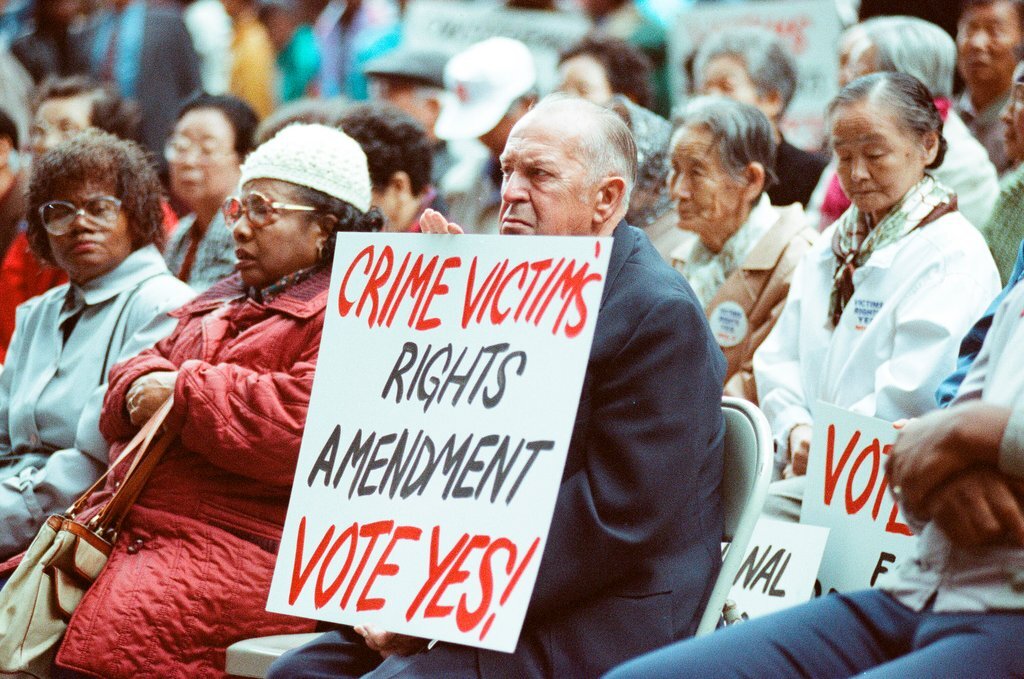 Rally for crime victims' amendment - Nancy Stuenkel for Chicago Sun-Times